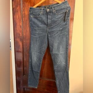 Banana Republic Distressed Dark Wash Super Stretch Leggings